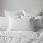 Set 2 Fete de perna Best Cotton Hotel - Ranforce Pakistan, 100% bumbac, alb - imagine 2