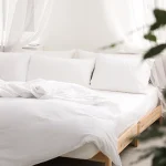 Cearceaf pentru pilota Best Cotton Hotel - Ranforce Pakistan, 100% bumbac, alb