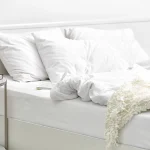 Husa cu elastic pentru pat Best Cotton - ranforce Pakistan, 100% bumbac, alb - imagine 2