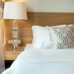 Cearceaf pentru pilota Best Cotton Hotel - Damasc cu latime dungi 2.5 cm, 100% bumbac, alb - imagine 3