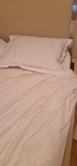 Pilota matlasata Best Cotton - iarna, 180x215 cm, 350 g/mp, alba - imagine 5