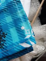 Napron Best Cotton Snow - 50x220 cm, 100% bumbac , albastru cu motive de Craciun - imagine 4