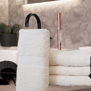engros Pachet 2 prosoape baie Best Cotton - 100% bumbac, 50x90 cm, mov cu perle 45 engros-lazy
