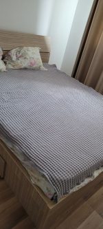 Cuvertura Best Cotton - Fagure, 220x240 cm,100% bumbac, gri - imagine 7
