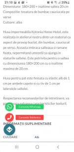 Husa pat Best Cotton Hotel - 2 persoane, impermeabila, pentru saltea 180x200+30 cm - imagine 13