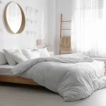 Cearceaf pentru pilota Best Cotton Hotel, Olandina, 80% bumbac si 20% poliester alb - imagine 5