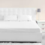 Husa cu elastic pentru pat Best Cotton - Ranforce, 100% bumbac, alba - imagine 3