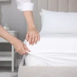 Husa cu elastic pentru pat Best Cotton - Ranforce, 100% bumbac, alba - imagine 7