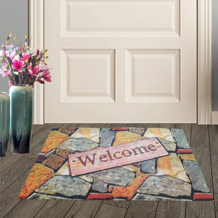 Covoras intrare - Welcome, 45x75 cm, antiderapant 100% pvc, 06 - imagine 2