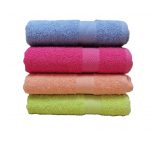 Pachet 4 prosoape Best Cotton - Pastel uni, 100% Bumbac, 50x90 cm, multicolor - imagine 4