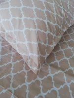 Pachet cearceaf de pat 220x240 cm + 2 fete de perna 50x70 cm Best Cotton Deco 19 - Ranforce color, 100% bumbac