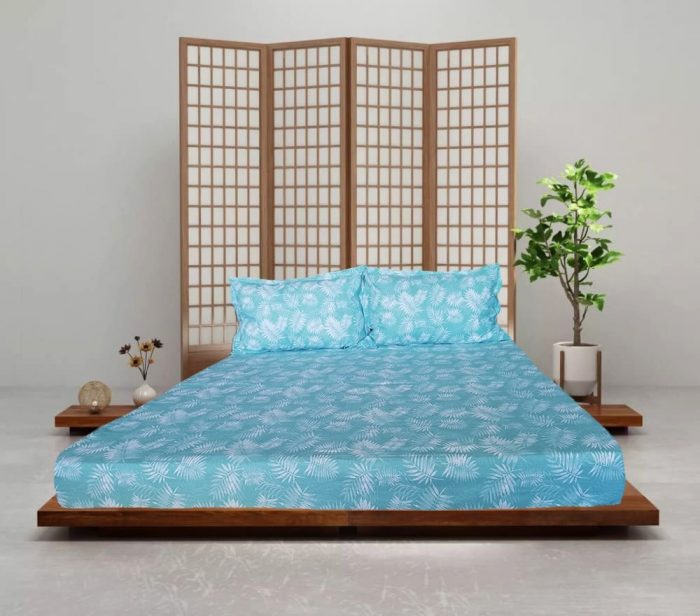 Pachet cearceaf de pat 220x240 cm + 2 fete de perna 50x70 cm Best Cotton Deco 20 - Ranforce color, 100% bumbac - imagine 3