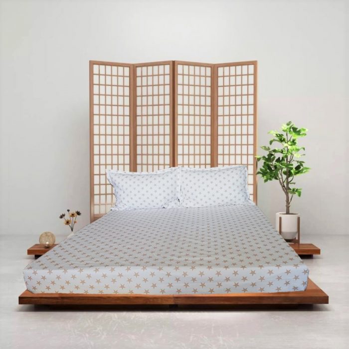 Pachet cearceaf de pat 220x240 cm + 2 fete de perna 50x70 cm Best Cotton Deco 26 - Ranforce color, 100% bumbac - imagine 3