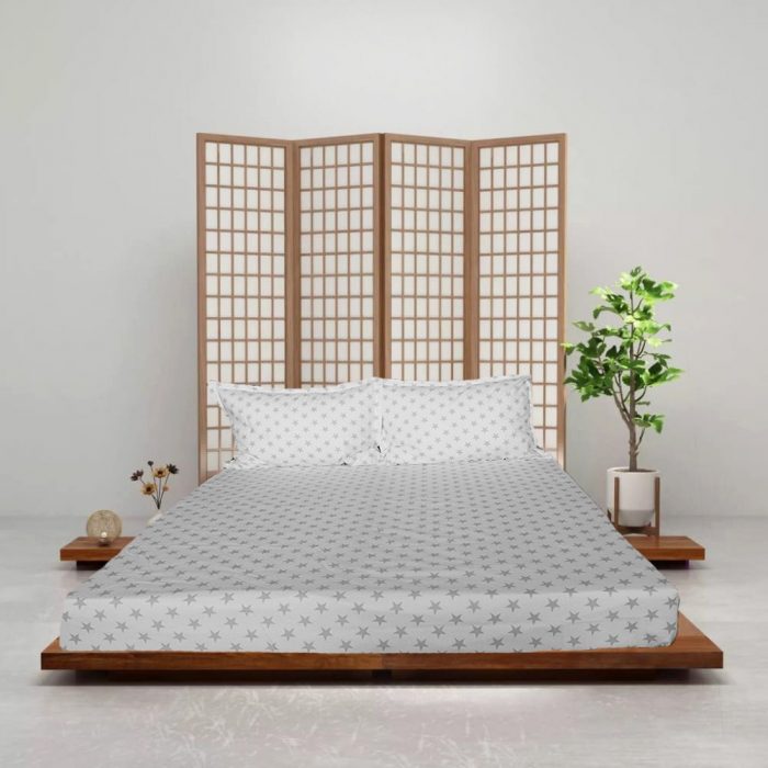 Pachet cearceaf de pat 220x240 cm + 2 fete de perna 50x70 cm Best Cotton Deco 27 - Ranforce color, 100% bumbac - imagine 3