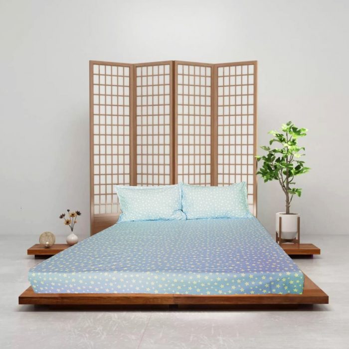 Pachet cearceaf de pat 220x240 cm + 2 fete de perna 50x70 cm Best Cotton Deco 32 - Ranforce color, 100% bumbac - imagine 2