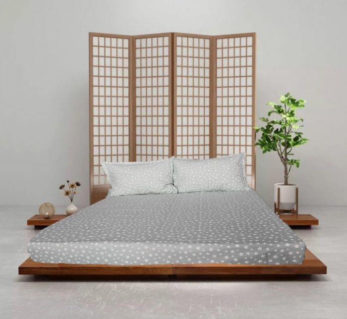 Pachet cearceaf de pat 220x240 cm + 2 fete de perna 50x70 cm Best Cotton Deco 33 - Ranforce color, 100% bumbac - imagine 2