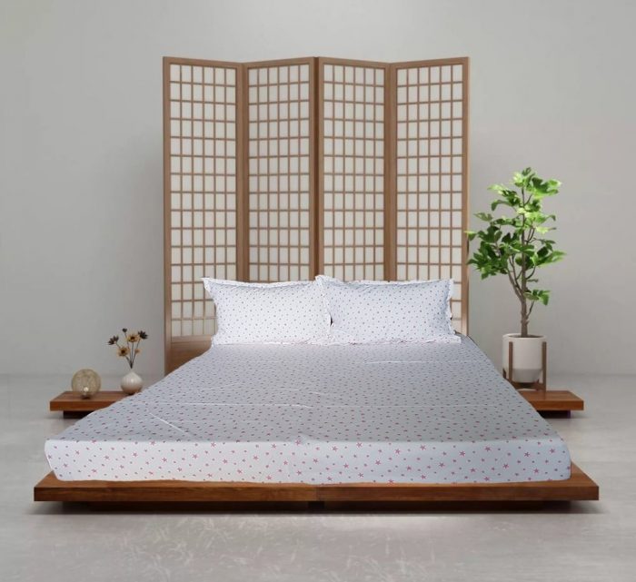 Pachet cearceaf de pat 220x240 cm + 2 fete de perna 50x70 cm Best Cotton Deco 29 - Ranforce color, 100% bumbac - imagine 3