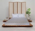 Pachet cearceaf de pat 220x240 cm + 2 fete de perna 50x70 cm Best Cotton Deco 25 - Ranforce color, 100% bumbac - imagine 2