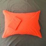 Pachet Best Cotton Deco UNI - Ranforce color, cearceaf de pat + 2 fete de perna, 100% bumbac, gri si corai - imagine 2