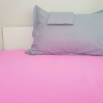 Pachet Best Cotton Deco UNI - Ranforce color, cearceaf de pat + 2 fete de perna, 100% bumbac, roz si gri - imagine 4