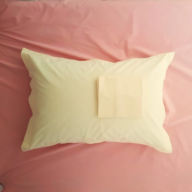 engros-Pachet kotonia Home Deco UNI Ranforce color cearceaf pat fete perna 100 bumbac roz pudra ivoire 1