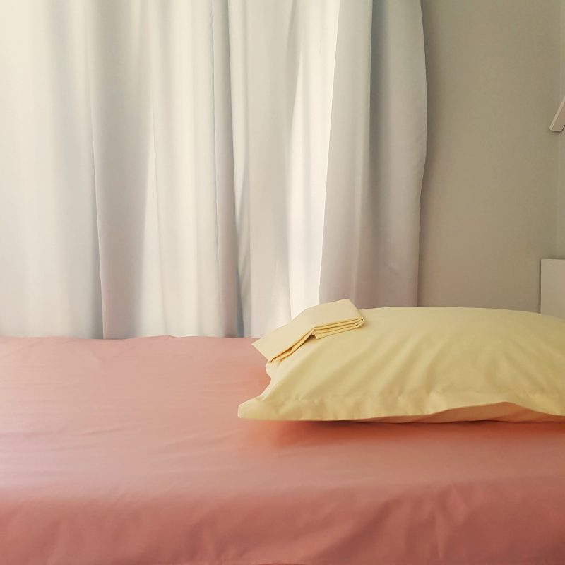 engros-Pachet kotonia Home Deco UNI Ranforce color cearceaf pat fete perna 100 bumbac roz pudra ivoire 2