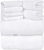 Prosop Best Cotton - Pastel uni, 100% Bumbac, 50x90 cm, alb - imagine 5