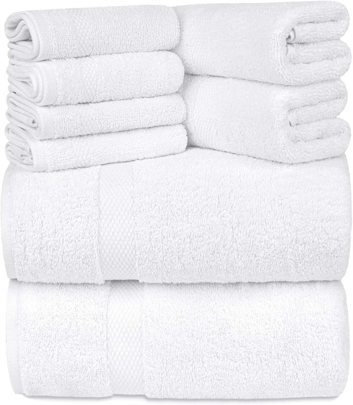 Prosop Best Cotton - Pastel uni, 100% Bumbac, 50x90 cm, alb - imagine 5