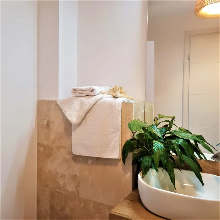 Prosop baie Best Cotton Caro - 100% bumbac, alb - imagine 4