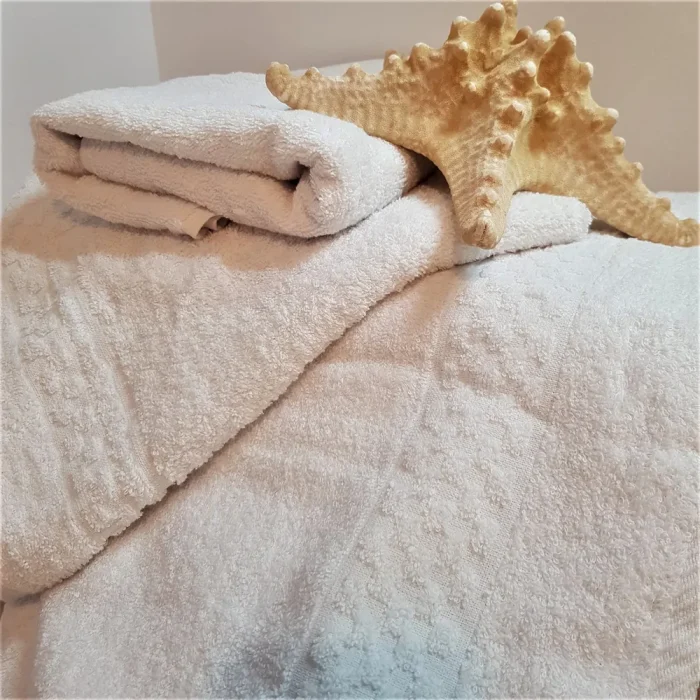 Prosop baie Best Cotton Caro - 100% bumbac, alb - imagine 9