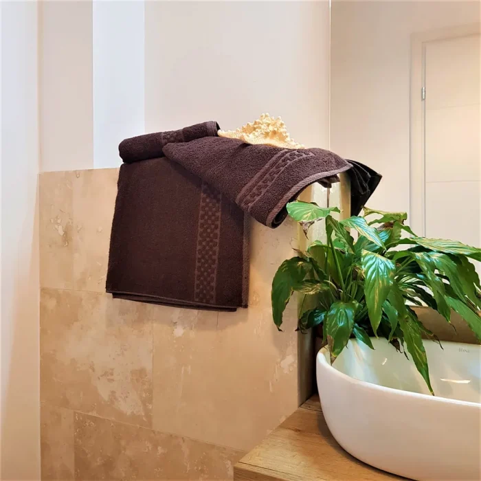 Prosop baie Best Cotton Caro - 100% bumbac, maro - imagine 3