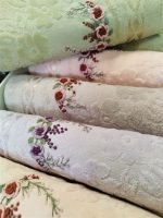 Pachet 6 prosoape Best Cotton - Bavaro Collection 12, 100% Bumbac, dimensiunea 50x90 cm, cu broderie