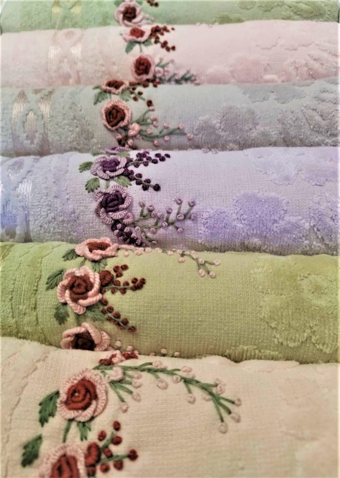 Pachet 6 prosoape Best Cotton - Bavaro Collection 12, 100% Bumbac, dimensiunea 50x90 cm, cu broderie - imagine 3