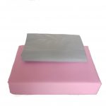 Pachet Best Cotton Deco UNI - Ranforce color, cearceaf de pat + 2 fete de perna, 100% bumbac, roz si gri - imagine 7