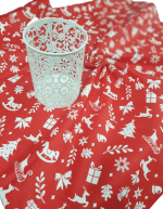 Fata de masa Best Cotton decor Craciun, 100% Bumbac, 150x220 cm, 03 - imagine 2