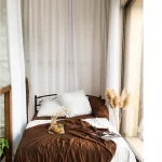 Cearceaf de pat Best Cotton, 100% bumbac, Olandina color, 220x240 cm, maro