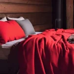 Cearceaf de pat Best Cotton, 100% bumbac, Olandina color, 220x240 cm, rosu