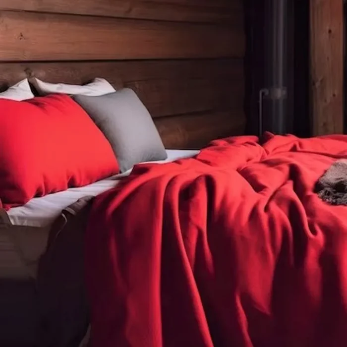 Set 2 Fete de perna Best Cotton Hotel, 100% bumbac, Olandina color, dimensiunea 50x70 cm, rosu - imagine 4