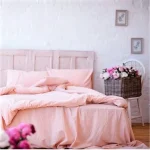 Cearceaf de pat Best Cotton, 100% bumbac, Olandina color, 220x240 cm, somon