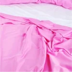 Cearceaf pentru pat Best Cotton, 100% bumbac, ranforce color uni, roz - imagine 3