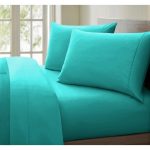 Cearceaf de pat Best Cotton, 100% bumbac, Olandina color, 220x240 cm, aqua