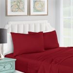 Cearceaf de pat Best Cotton, 100% bumbac, Olandina color, 220x240 cm, bordo - imagine 2