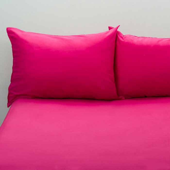 Set 2 Fete de perna Best Cotton Hotel, 100% bumbac, Olandina color, dimensiunea 50x70 cm, fuxia - imagine 2