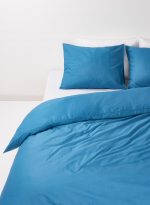 Cearceaf de pat Best Cotton, 100% bumbac, Olandina color, 220x240 cm, tourquoise - imagine 4