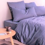 Cearceaf de pat Best Cotton, 100% bumbac, Olandina color, 220x240 cm, gri 2