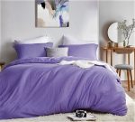 Cearceaf de pat Best Cotton, 100% bumbac, Olandina color, 220x240 cm, lila - imagine 2