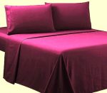 Cearsaf de pat Best Cotton, 100% bumbac, Olandina color, 220x240 cm, marsala