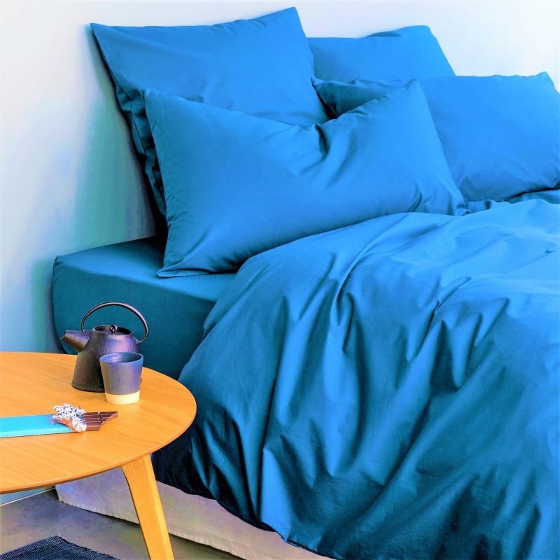 engros-cearsaf de pat o persoana olandina bumbac color tourquoise3