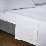 Cearceaf de pat Best Cotton Hotel - 100% bumbac Percale, alb - imagine 3