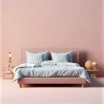 Cearceaf de pat Best Cotton, 100% bumbac, Olandina color, 220x240 cm, bleu